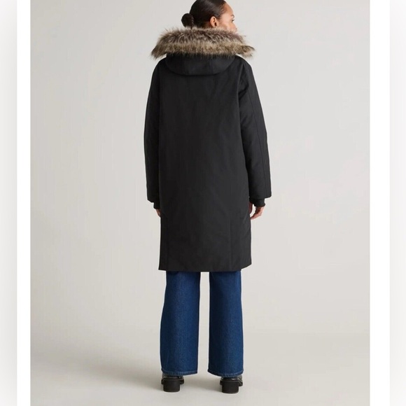 Quince Responsible Down Hooded Long Parka S Black - Picture 2 of 6